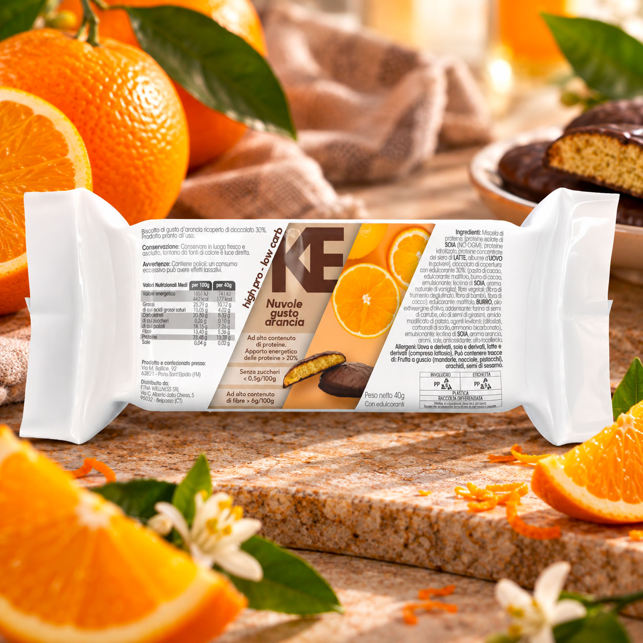 Nuvolette gusto arancia low carb - pack 4